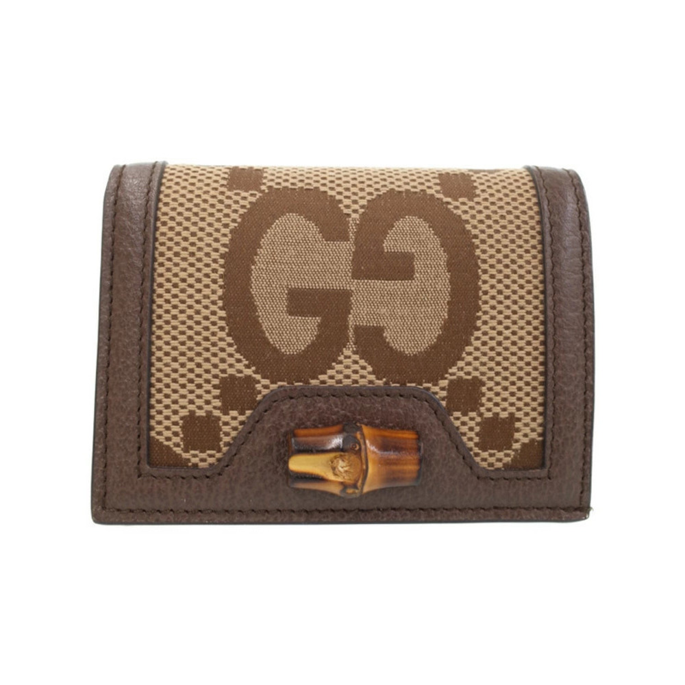 Gucci Diana Jumbo GG Card Bi fold Short Wallet